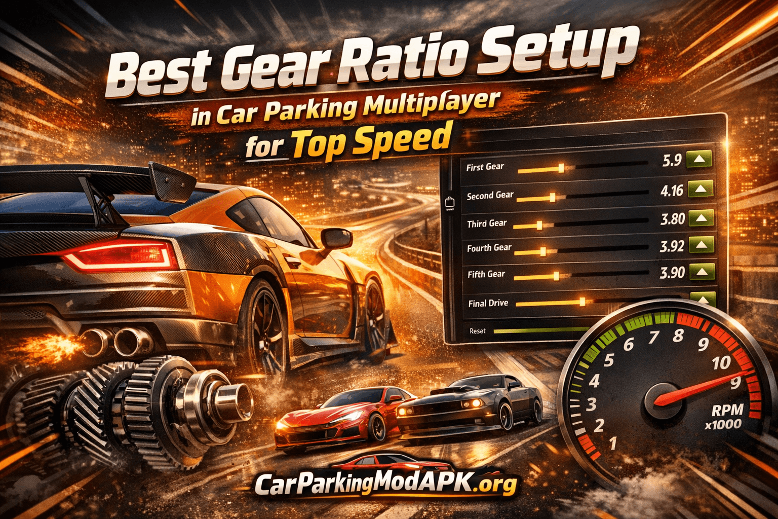 Best Gear Ratio Setup in Car Parking Multiplayer for Top Speed